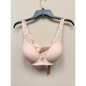 SKIMS LACE LIGHTLY LINED Full Coverage Bra - Primose Size 32DD NWT #1840